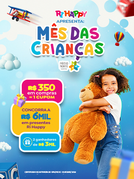 Mês das Crianças Pátio Norte Shopping